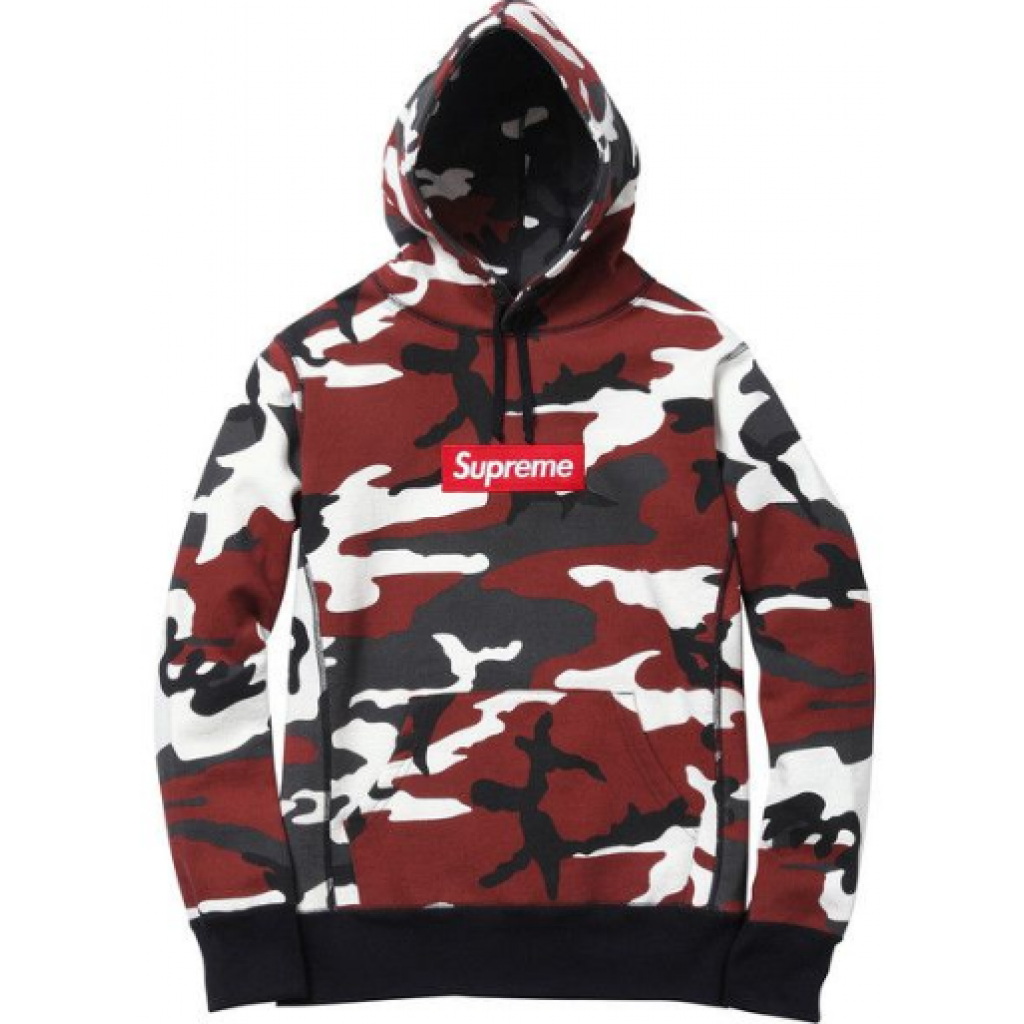 Camouflage top supreme hoodie